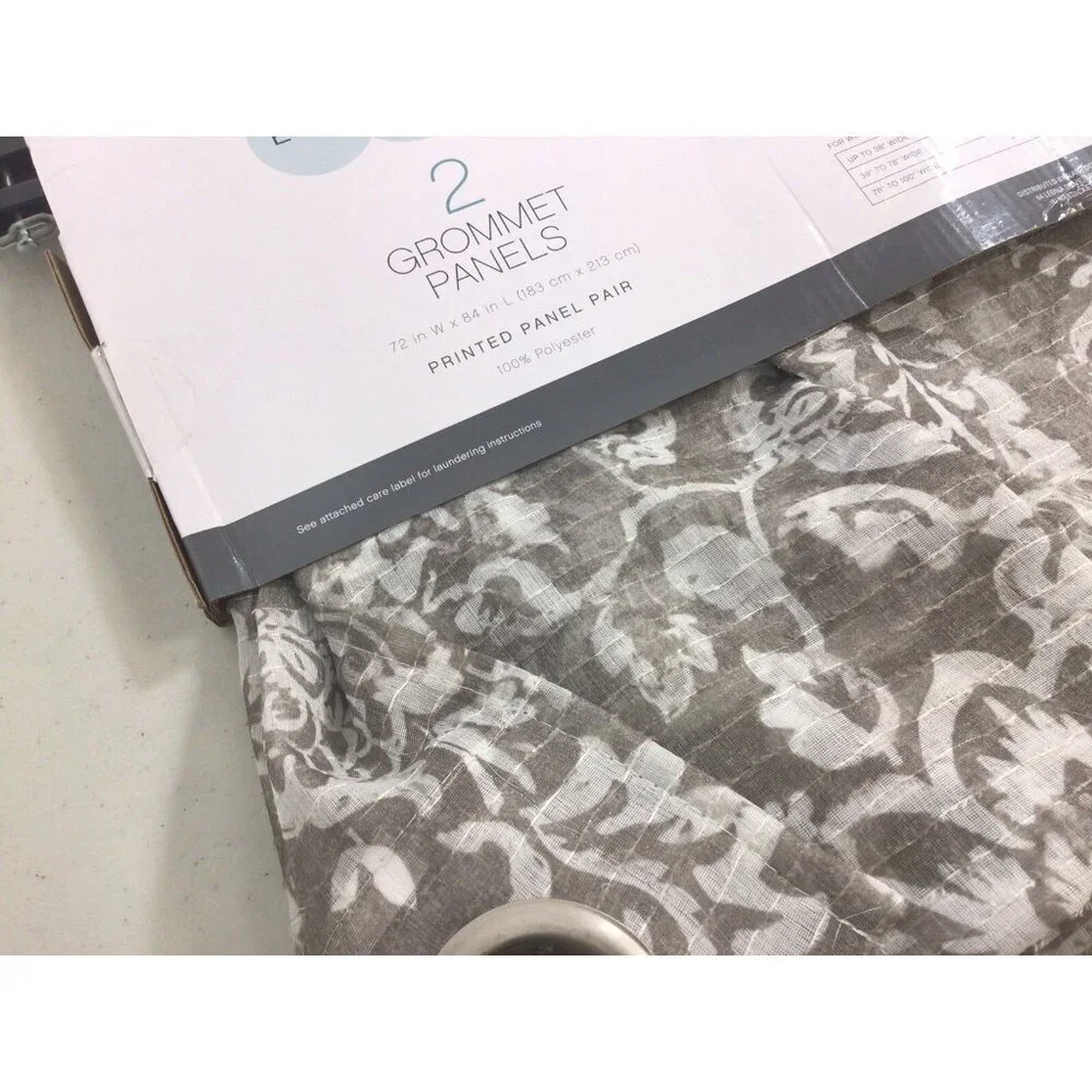 Evolution Grommet Curtain Panels Set of 2 NEW